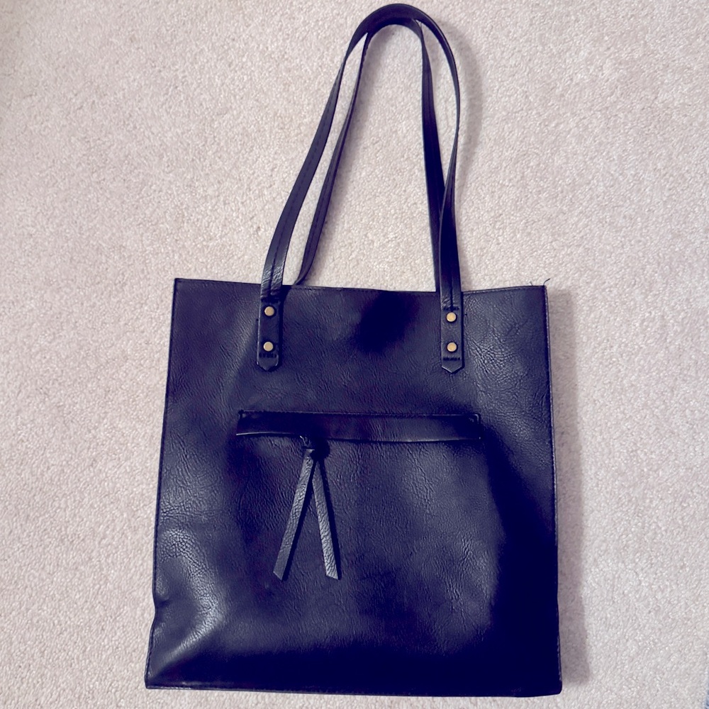 Universal Thread Black Expandable Tote Bag